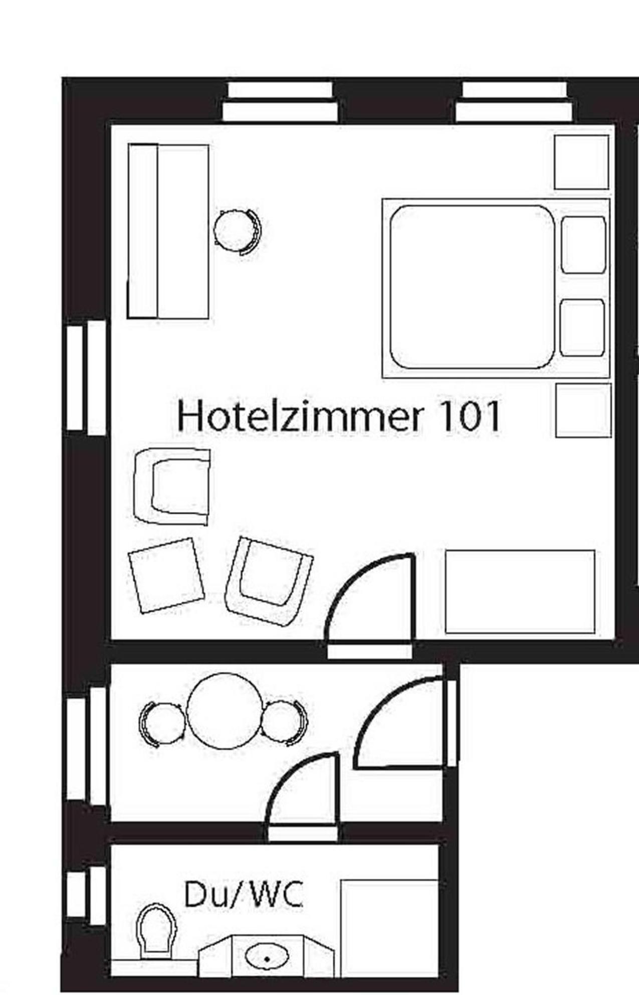 Hotel Bahnhof Balingen Ruang foto